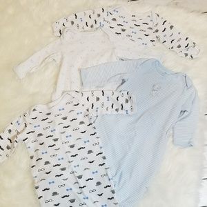 Baby boy sleeper gown bundle